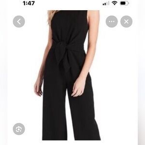 Vineyard Vines Black Tie-Front Jumpsuit